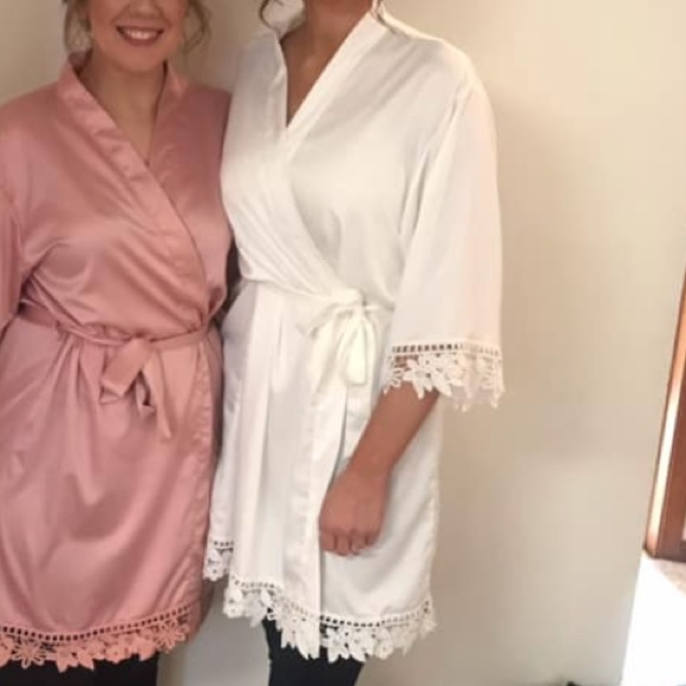 White Bridal Robe